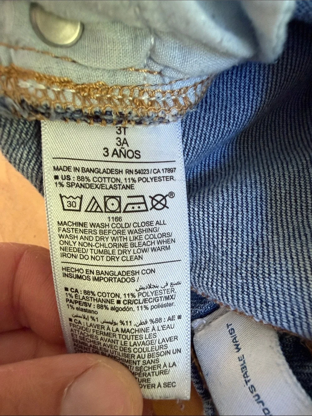 Old Navy Dark Blue Kids Cargo Denim Pants